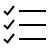 Icon of a checklist